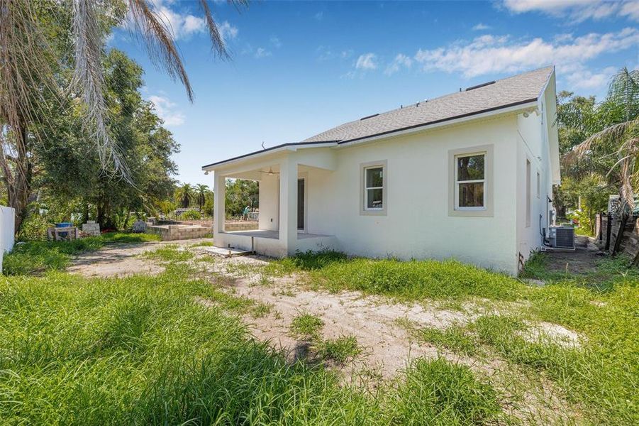 Exterior details and patio area of a home in , Tampa (Image 3). Exterior details and patio area of a home in , Tampa (Image 3).