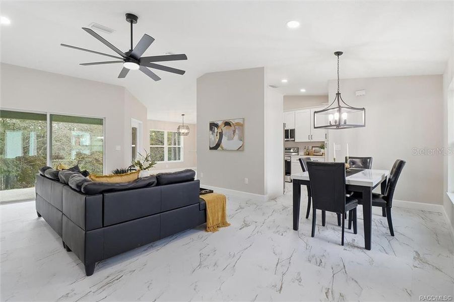 Furnished interior view inside a new home in , Citrus Springs (Image 6).