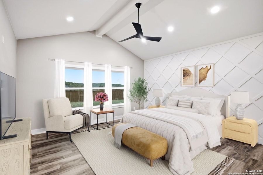 Furnished interior view inside a new home in , Bandera (Image 16).