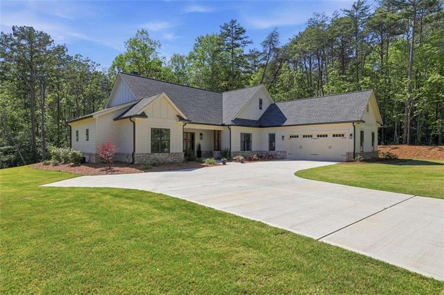 Front exterior of a new home in , Clarkesville, GA, highlighting curb appeal (Image 27).