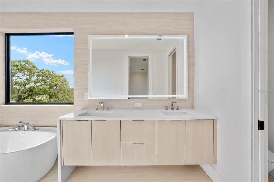 Furnished interior view inside a new home in , Tampa (Image 19).