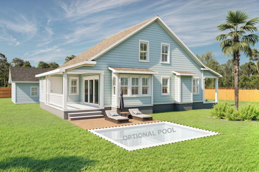 Front exterior of a new home in , Awendaw, SC, highlighting curb appeal (Image 1).