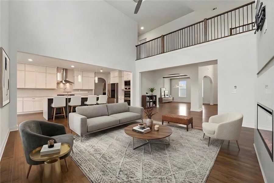 Furnished interior view inside a new home in , Conyers (Image 16).