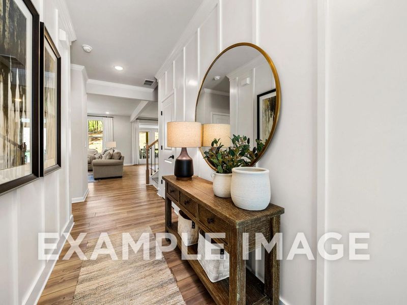 Representative furnished interior of a home built from the The Hickory B by Davidson Homes LLC in Melody Lakeside Estates, Buford (Image 6).
