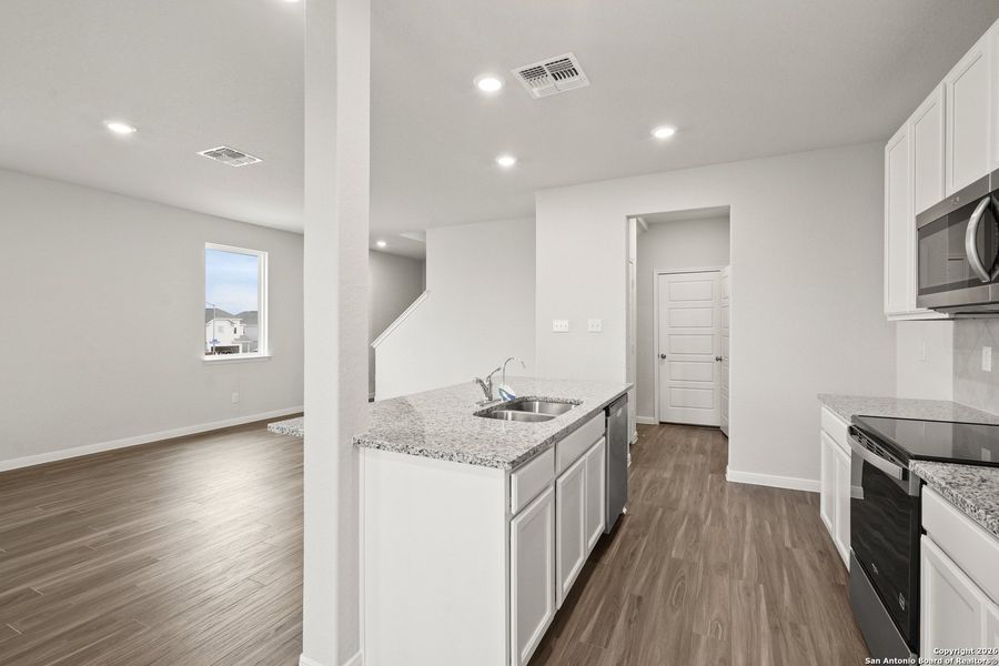 Furnished interior view inside a new home in Katzer Ranch, Converse (Image 9).