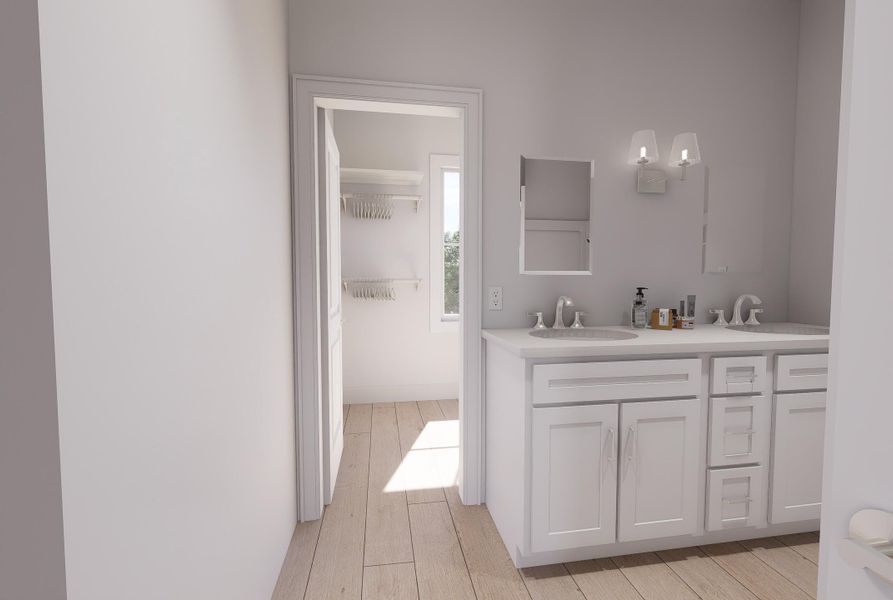 Furnished interior view inside a new home in , North Charleston (Image 17).