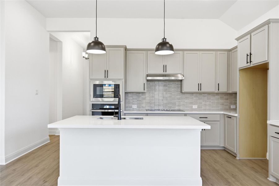 Furnished interior view inside a new home in Oaks at San Gabriel, Georgetown (Image 10).