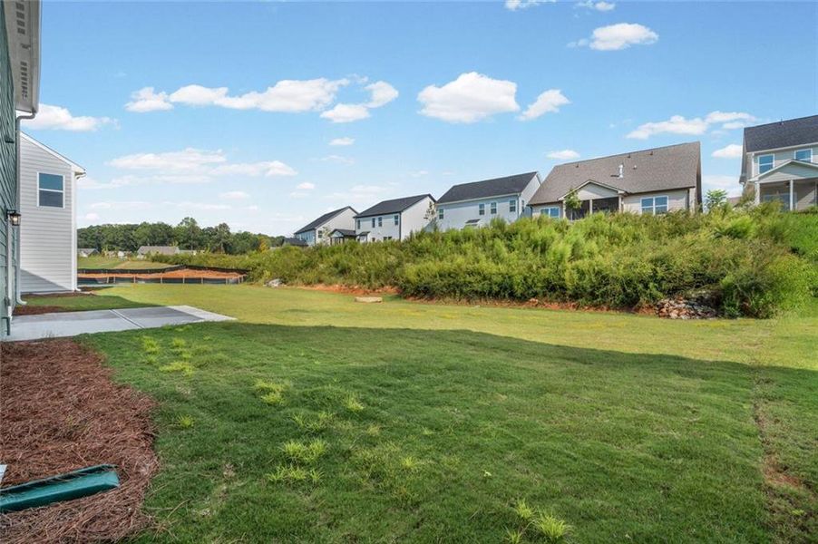 Exterior details and patio area of a home in Twin Lakes, Hoschton (Image 20).