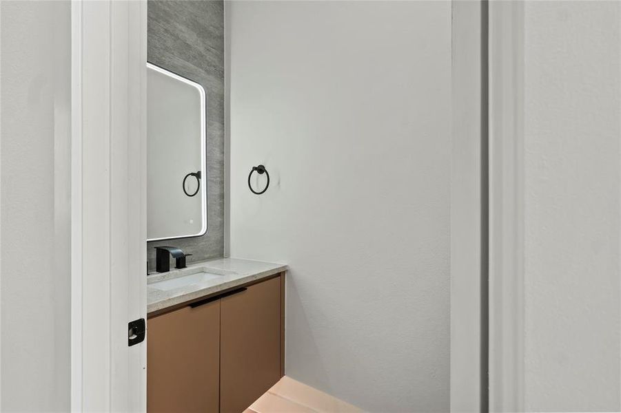 half bath downstairs