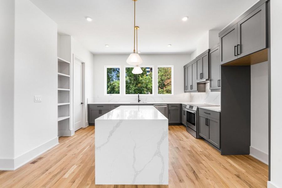 Furnished interior view inside a new home in , Atlanta (Image 17). Furnished interior view inside a new home in , Atlanta (Image 17).