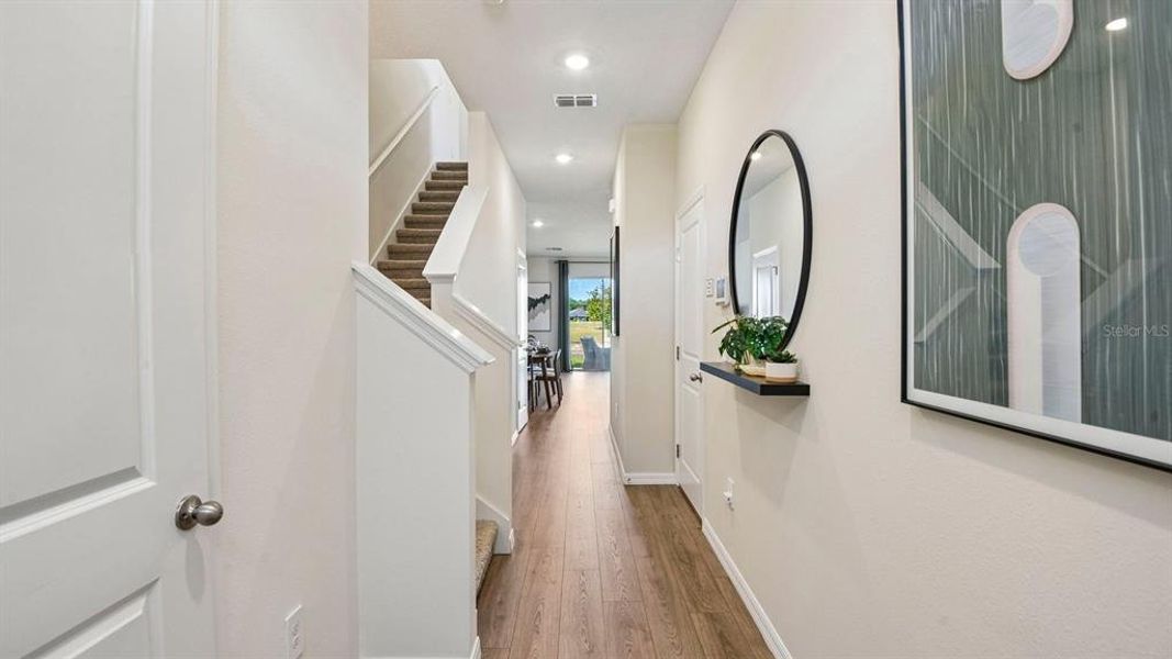 Furnished interior view inside a new home in Sanctuary at Citrus Park Townhomes, Tampa (Image 19).