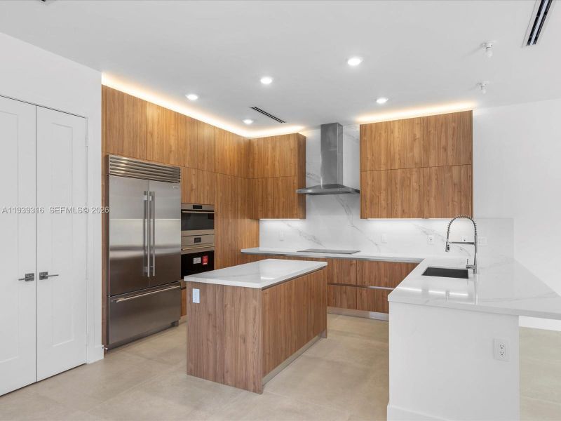 Furnished interior view inside a new home in , Miami (Image 18).