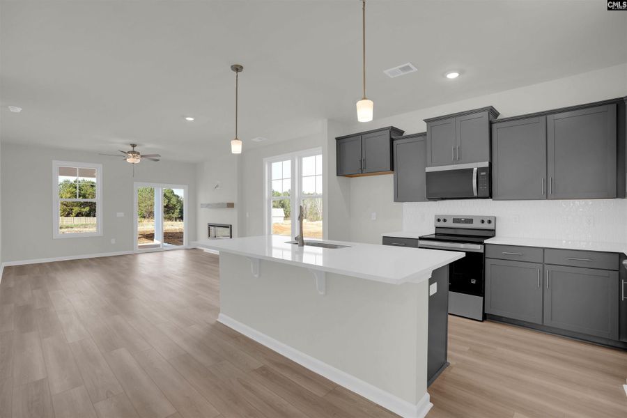 Furnished interior view inside a new home in Rolling Hills, Prosperity (Image 7). Furnished interior view inside a new home in Rolling Hills, Prosperity (Image 7).