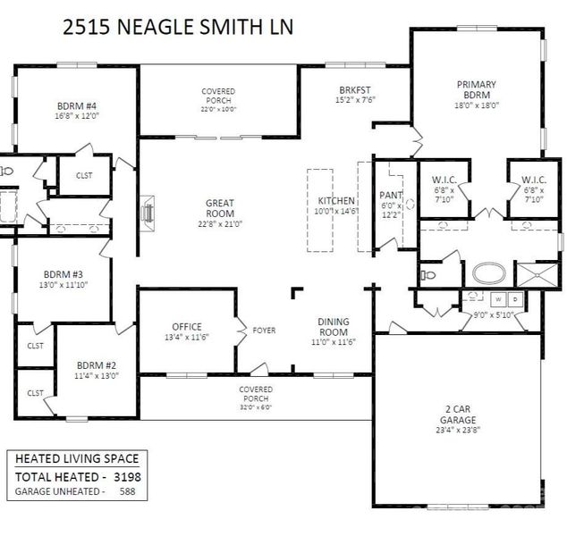 2D floor plan layout of this home in , Belmont, NC (Image 5). 2D floor plan layout of this home in , Belmont, NC (Image 5).