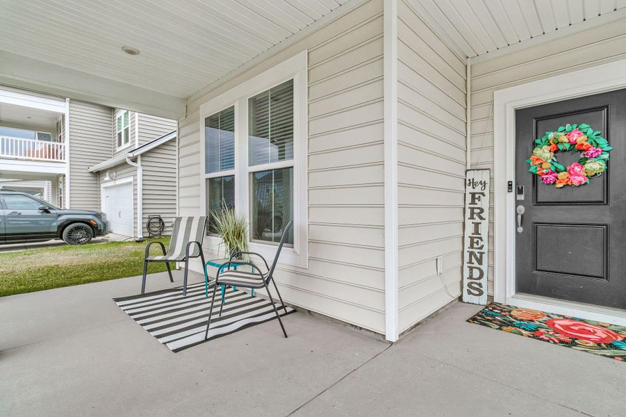 Exterior details and patio area of a home in Heron's Walk at Summers Corner, Summerville (Image 24).