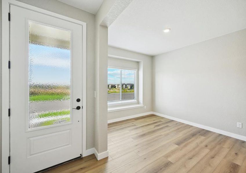 The dining room of the Arapaho has a large window that lets in great, natural light.