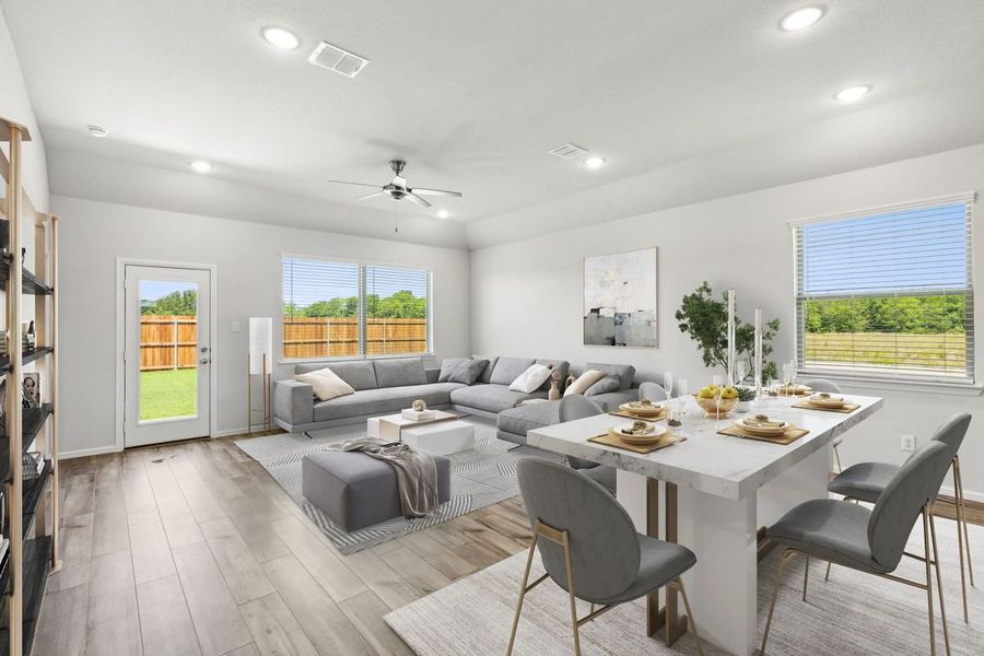 Living Room in the Sapphire home plan by Trophy Signature Homes – REPRESENTATIVE PHOTO Living Room in the Sapphire home plan by Trophy Signature Homes – REPRESENTATIVE PHOTO