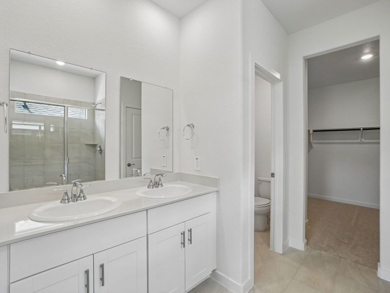 Furnished interior view inside a new home in Parks at Foster Crossing - Signature Series, Anna (Image 9).