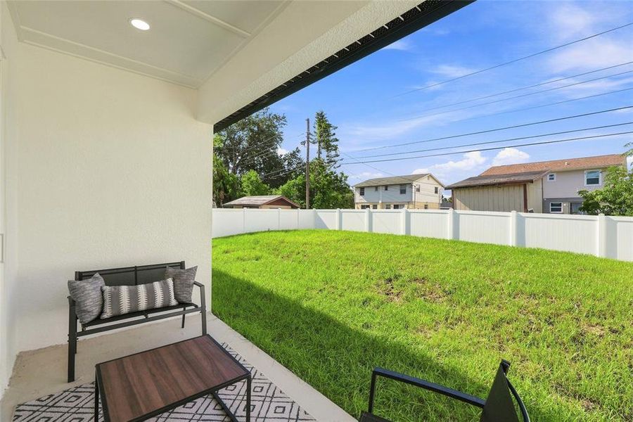 Exterior details and patio area of a home in , Largo (Image 25). Exterior details and patio area of a home in , Largo (Image 25).