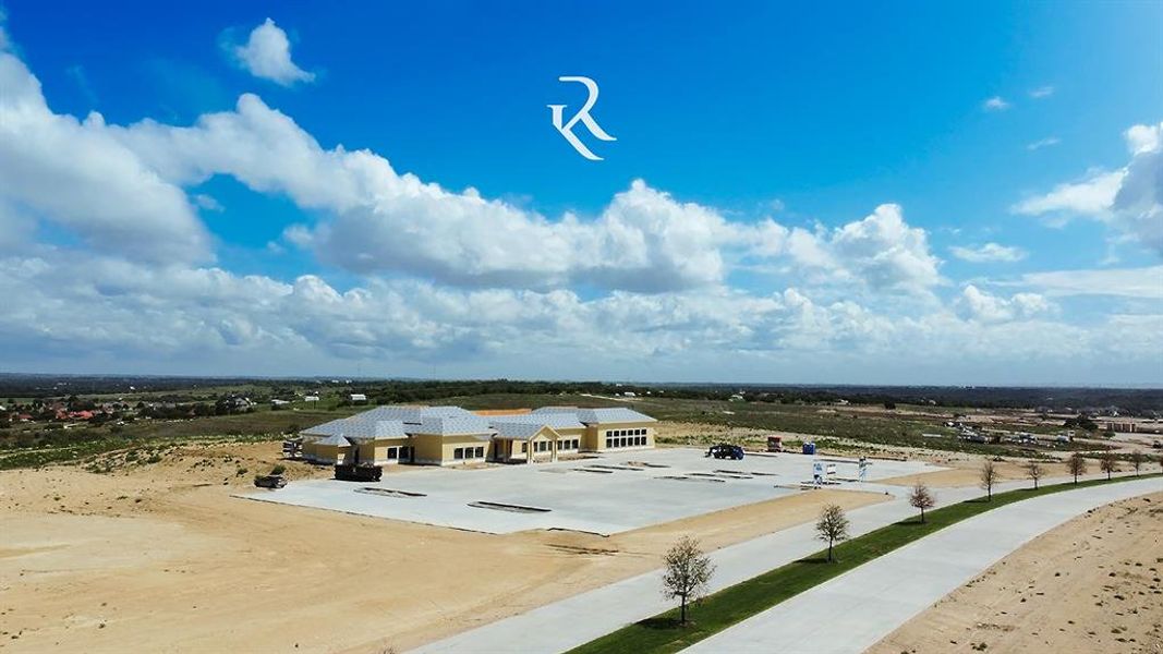 View from above of property