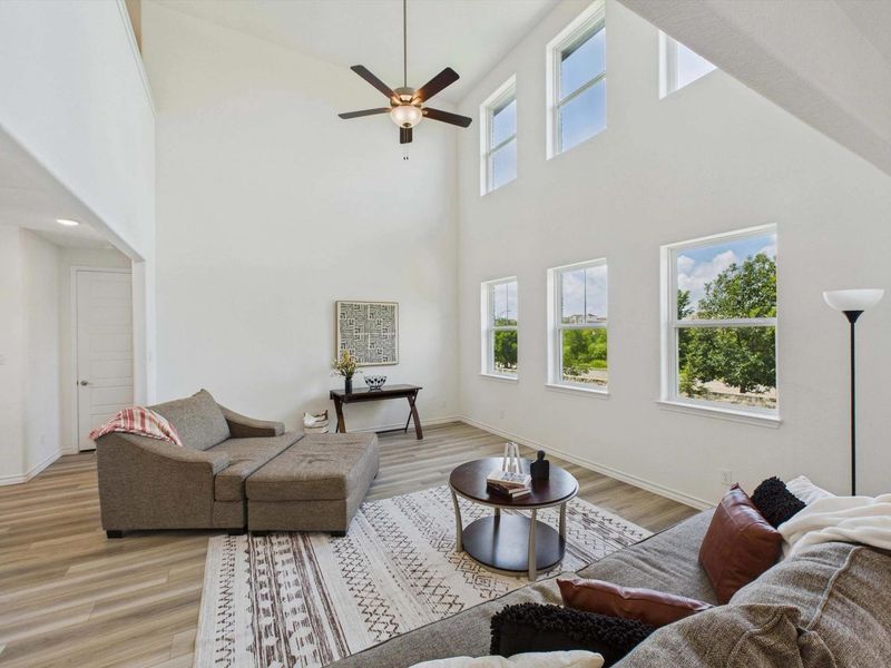 Representative furnished interior of a home built from the The Danbury I by Davidson Homes LLC in The Reserve at Potranco Oaks, Castroville (Image 30). Representative furnished interior of a home built from the The Danbury I by Davidson Homes LLC in The Reserve at Potranco Oaks, Castroville (Image 30).