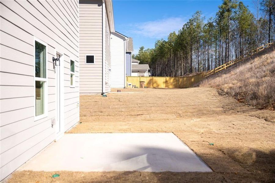 Exterior details and patio area of a home in Varnell Preserve, Dalton (Image 4). Exterior details and patio area of a home in Varnell Preserve, Dalton (Image 4).