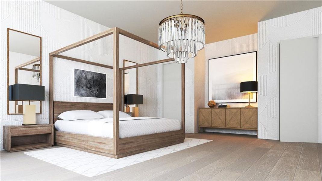 Furnished interior view inside a new home in , Alpharetta (Image 9).