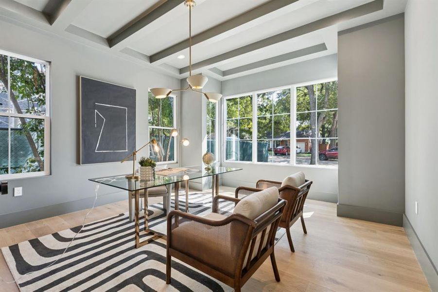 Furnished interior view inside a new home in , Dallas (Image 4).