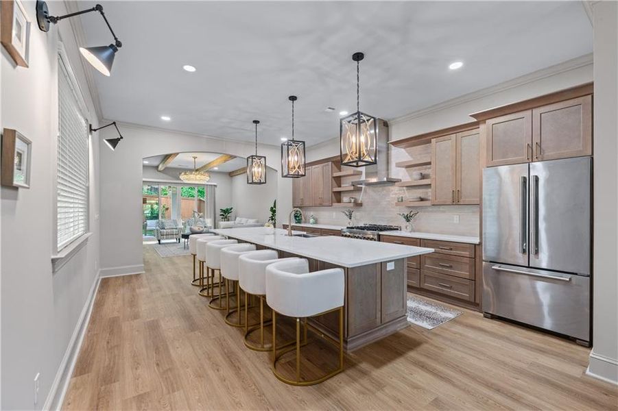 Furnished interior view inside a new home in , Atlanta (Image 31).