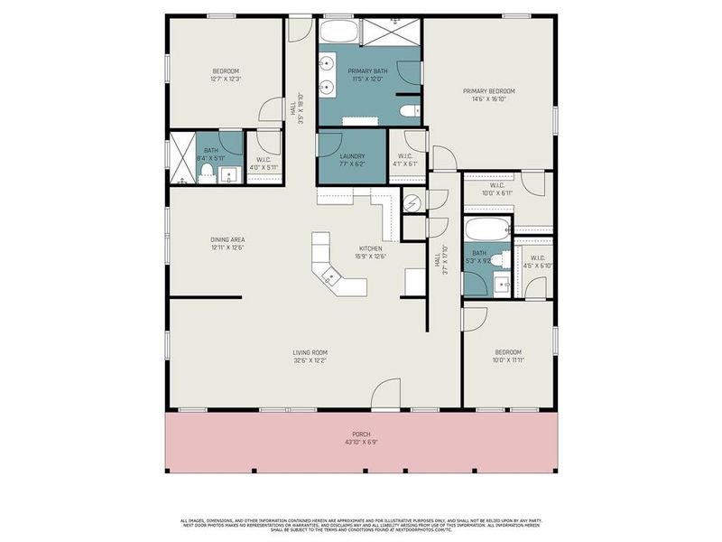 2D floor plan layout of this home in , Rhome, TX (Image 3).
