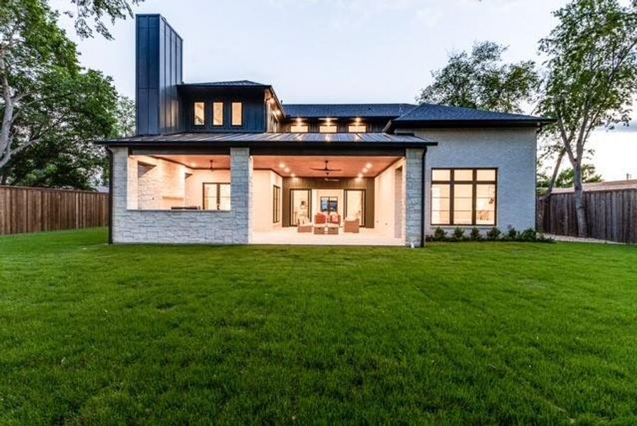 Exterior details and patio area of a home in , Dallas (Image 23). Exterior details and patio area of a home in , Dallas (Image 23).