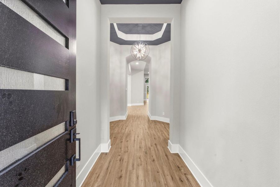 Breathtaking entry creates an impressive welcome from the moment you step inside.