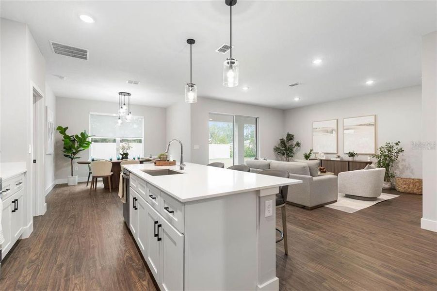 Furnished interior view inside a new home in Palm Coast, Palm Coast (Image 4). Furnished interior view inside a new home in Palm Coast, Palm Coast (Image 4).