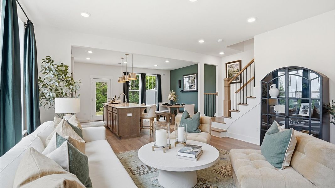 Furnished interior view inside a new home in Anna's Pointe, Simpsonville (Image 6).