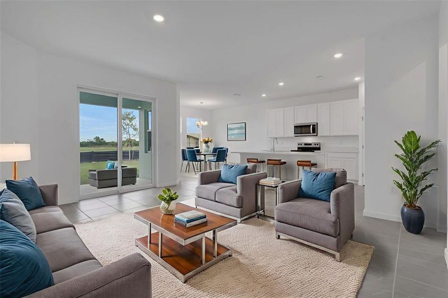 Furnished interior view inside a new home in , Deland (Image 6).
