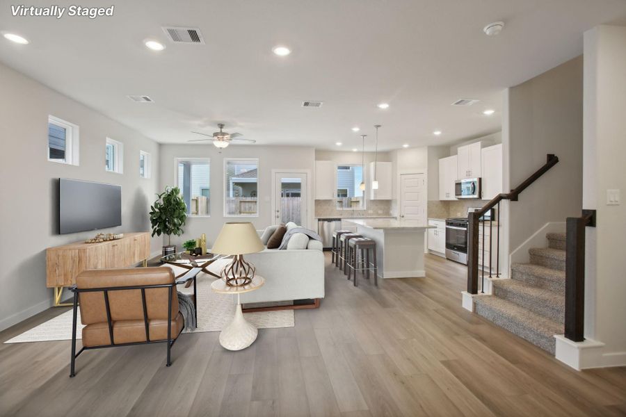 Photo is not of the actual home, but is an inspirational photo of builder’s model home and may depict options, furnishings, and/or decorator features that are not included