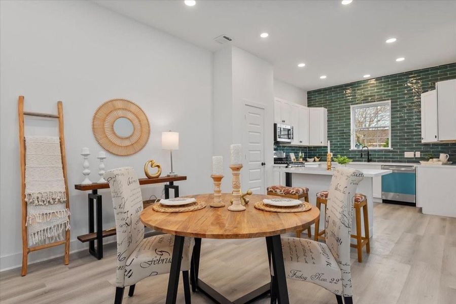 Furnished interior view inside a new home in , Houston (Image 19).
