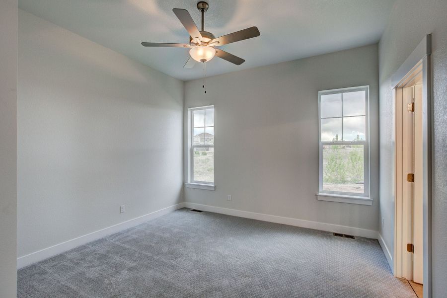 Representative unfurnished interior of a home built from the The Addison by Landmark Homes in The Lakes at Centerra, Loveland (Image 17). Representative unfurnished interior of a home built from the The Addison by Landmark Homes in The Lakes at Centerra, Loveland (Image 17).