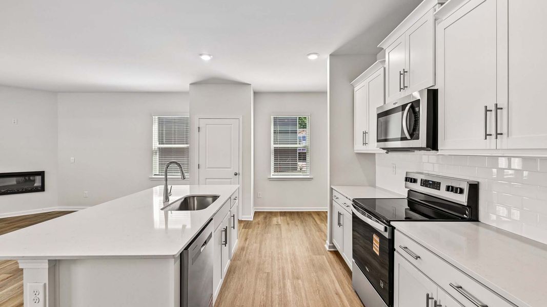 Furnished interior view inside a new home in The Hamptons at Hickory, Hickory (Image 6).