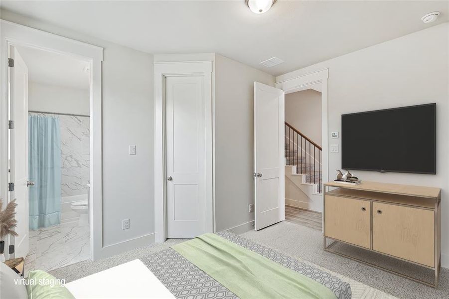 Bedroom with ensuite bath