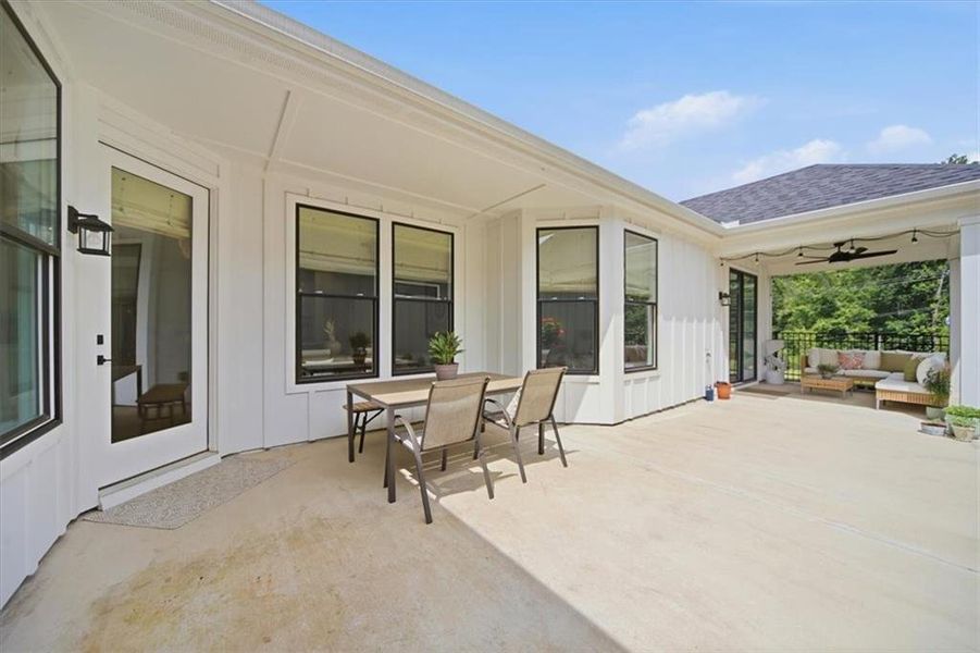 Exterior details and patio area of a home in , Canton (Image 25).