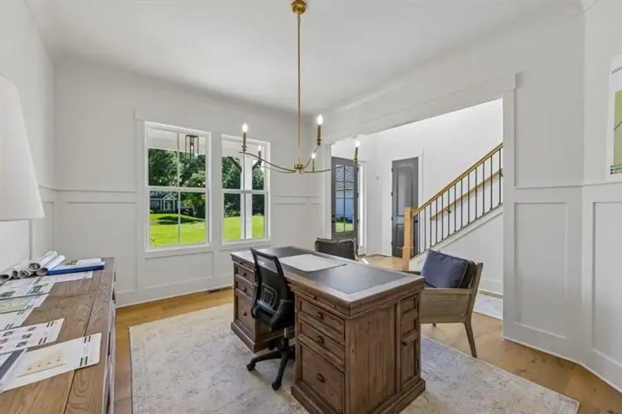 Furnished interior view inside a new home in White Post on Lake Lanier, Gainesville (Image 35).