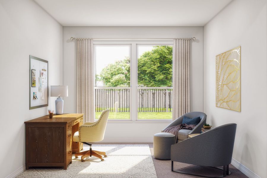 Furnished interior view inside a new home in Mason Woods, Cypress (Image 6).