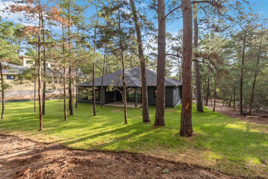 Exterior details and patio area of a home in , Bastrop (Image 2).