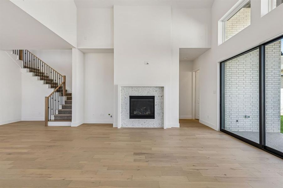 The entire family will love gathering in this beautiful, light filled family room.