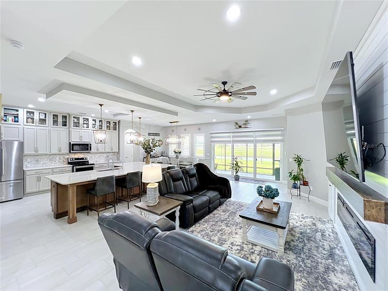 Furnished interior view inside a new home in The Reserve at Victoria, Deland (Image 64). Furnished interior view inside a new home in The Reserve at Victoria, Deland (Image 64).