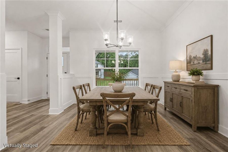 Furnished interior view inside a new home in Thunder Ridge, Dawsonville (Image 7).