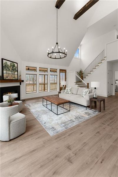 Furnished interior view inside a new home in , Dawsonville (Image 13).