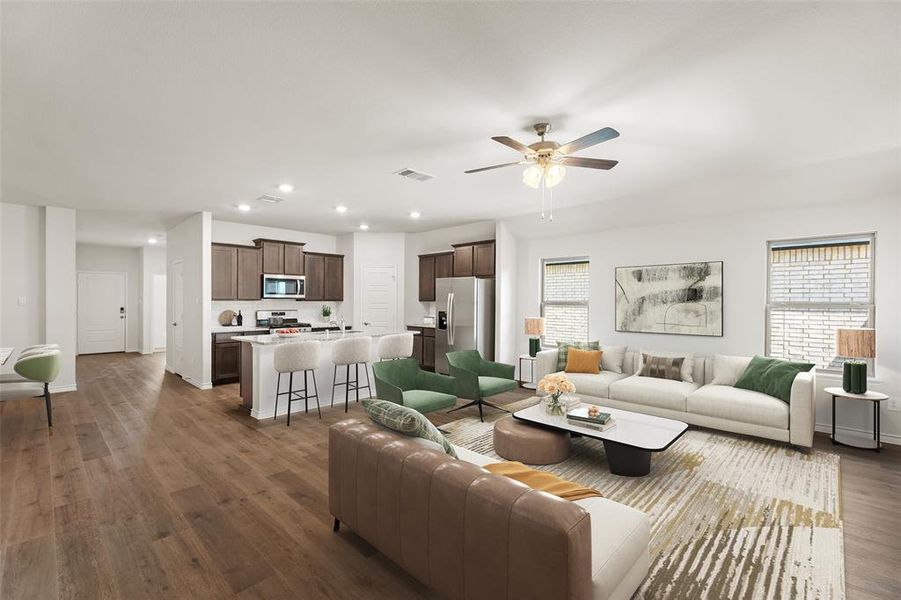 Furnished interior view inside a new home in Williamsburg, Fate (Image 5).