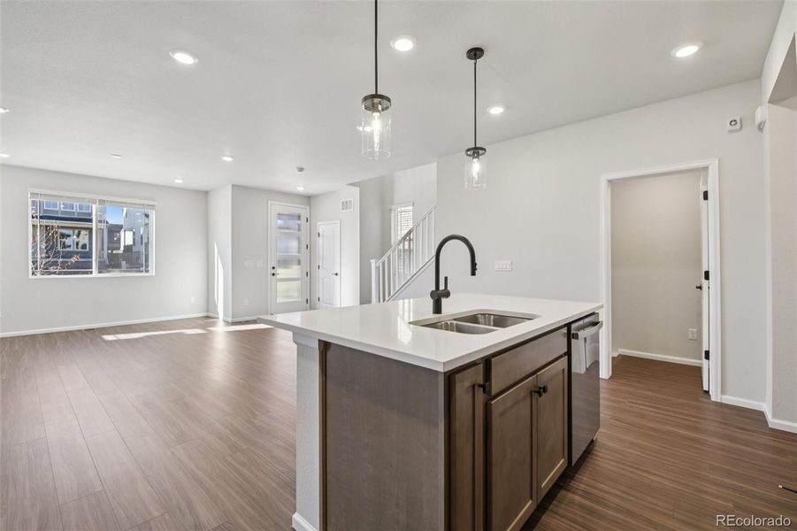 Furnished interior view inside a new home in The Villas Collection at Sterling Ranch, Littleton (Image 11).